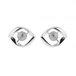 Curve Shape  925 Sterling Silver Stud Earring Pearl Settings/Mounting