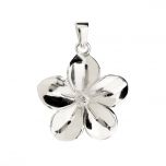 925 Sterling Silver Flower Pendant Findings for Jewelry Making 9PM84