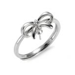 Bowknot 925 Sterling Silver Adjustable Pearl Ring Mounting Jewelry Making Kit Accessories