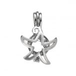 Copper Starfish Pearl Cage Pendants for Women Girls Jewelry Making