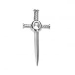 Viking Cross Sword Dagger Pearl Cage Locket Pendant Celtic Sword Charms