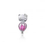 Cute Cat Cage Pendant for Women Jewelry Making Pearl Cage Locket Pendant