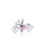 Motorcycle Design Cage Pendant Fitting for Women Pearl Jewelry Making