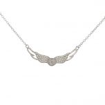 Angel Wing 18" 925 Sterling Silver Chain for Pearl Pendant PMC103