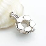 Flower Cage 925 Sterling Silver Love Wish Pearl Pendant