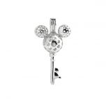 Key Cage 925 Sterling Silver Love Wish Pearl Beads Pendant for Girls Jewelry Making without Chains