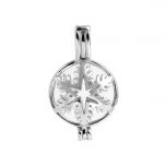 Snowflake Pearl Cage Pendant Setting 925 Sterling Silver