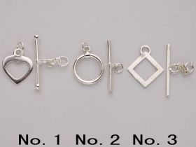 Multi-shape Toggle Clasp in 925 Sterling Silver Wholesale DIY Jewelry Making Supplies
