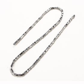Silver Triangle Hematite Charm Beads 3mm for DIY Necklace Bracelet Jewelry Making Accessories