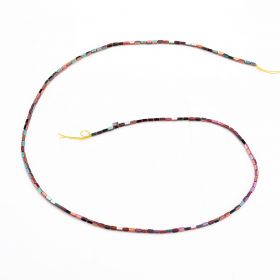 Rainbow Hematite Rectangular Tube Loose Beads Size 3*1.5mm 16'' Strand