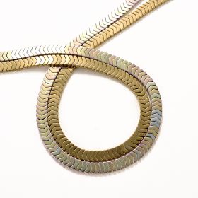 6x2mm Rainbow Gold Color Hematite Arrow Loose Beads DIY Bracelet Art Crafts