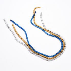Matte Hexagon Flat Beads Stone Loose Bead for Handcraft Bracelet Making DIY Jewelry Accessories
