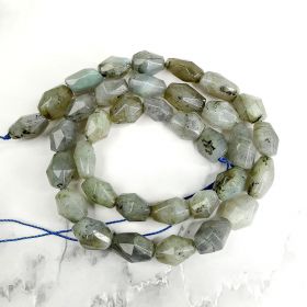 Smooth Labradorite Gemstone Faceted Loose Beads Energy Stone Healing Power for Jewelry Making