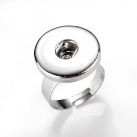 19mm Simple Adjustable Snap Rings Fit Snap Buttons Interchangeable Jewelry Accessory US Size 7.5