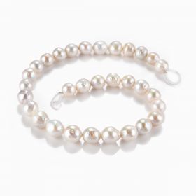 Baroque Cultured Freshwater Pearl Beads Women DIY Loose Beads Jewelry 11-15mm 16"