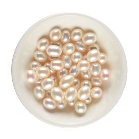 11-12mm Drop Shape White Loose Freshwater Rice Pearls AAA Undrilled Sold by 1 Pair