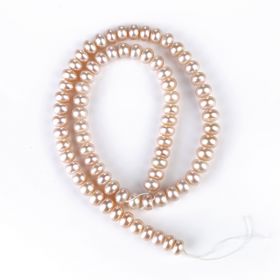 Cultured Pink Freshwater Pearl Loose Beads 7-8mm for Jewelry Making Beads Strand