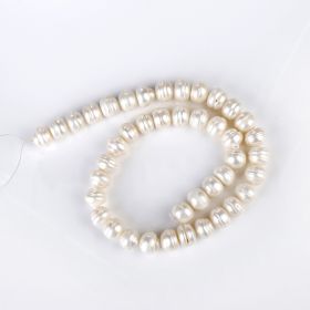 9-10mm Jewelry DIY Making Pearl Strand Whorled Freshwater Pearl Beads