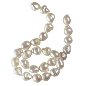 10-12mm Baroque Freshwater Loose Pearl Beads 15 inch Strand
