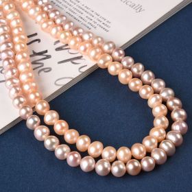 High Luster 7-8mm Freshwater Potato Pearls Strand Jewelry Making Loose Beads