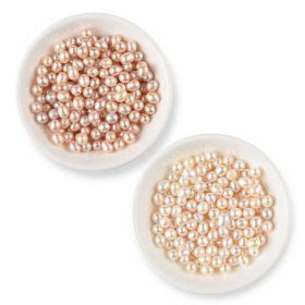 7-8mm Half Drilled Teardrop Loose Pearl Beads Genuine Freshwater Rice Pearls Wholesale 20pcs