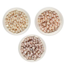 20pcs AA Quality Half Drilled Button Natural Freshwater Pearl Loose Beads