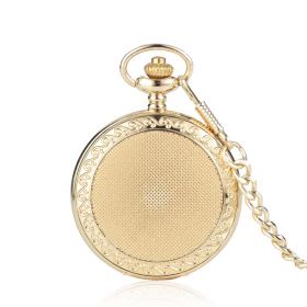 Fashion Golden Classic Hand Winding Pocket Mechanical Watch Steampunk