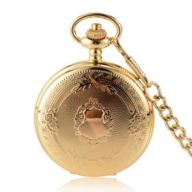 Antique Golden Analog Quartz Pocket Watches for Men Gifts