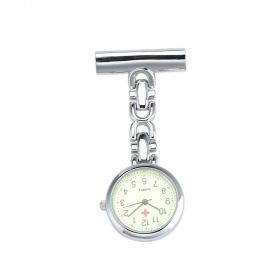 Red Cross Green Dial Quartz Pin Brooch Nurse Doctor FOBs Watches
