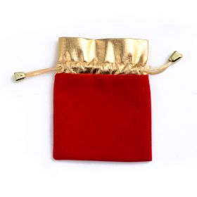 100 Pcs/lot Luxury Jewelry Pouches Packing Velvet Gift Bags Wedding Jewelry Holder Drawstring Carrying Case