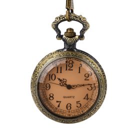 Antique Bronze Pocket Quartz Watch with Arabic numerals LPW115