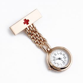Alloy Rose Gold Nurse Doctor Brooch Pendant Pocket Watch