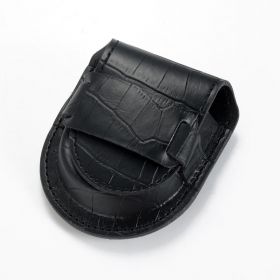 Vintage Black PU Leather Holder Storage Purse Pouch Bag for Pocket Watch