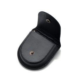 Fashion Vintage Black PU Leather Bag For Pocket Watch Holder Watches Storage Case Box