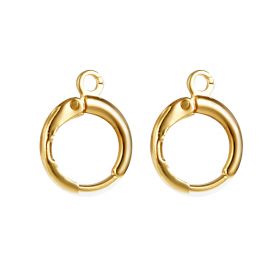Lever Back Earring Components Wire Hooks Gold Plated Brass Huggie Hoop Earrings Making Findings
