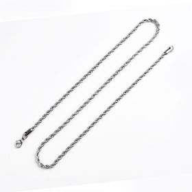 4mm Mens Rope Chain 316 Stainless Steel Necklace MEN191