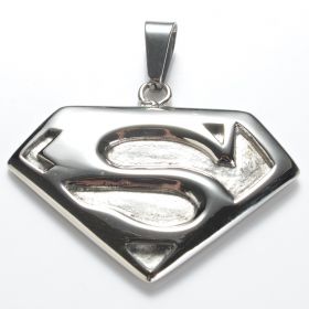 Superman The Man of Steel Superhero Stainless Steel Pendant