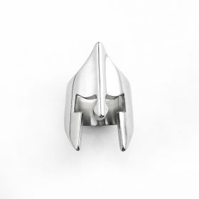 Men's Stainless Steel Silver Mask Design Rings for Daily Jewelry Accessory