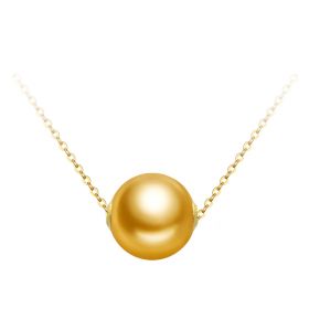 18 K Yellow Gold 8.5-9 mm Akoya Cultured High Luster Pearl Pendant