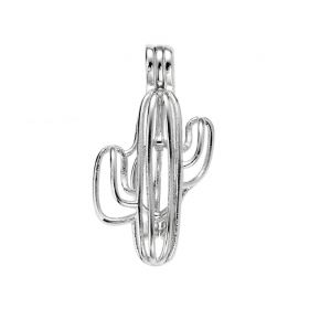 Hollow Cactus Cage Pendant Fits a 6mm Pearl Beads Pick a Pearl Cage Style