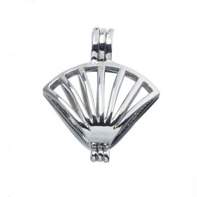 Pick A Pearl Cage Copper Charm Wish Pearl Cage Pendant Ocean Scallop Clam Shell Starfish Style