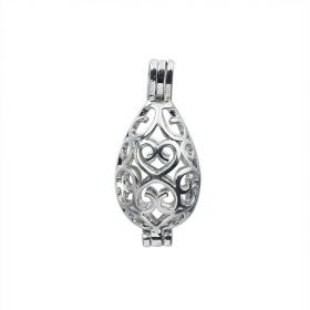 Hollow Water Drop Shaped Pearl Cage Locket Pendant for DIY Wish Pearl Jewelry
