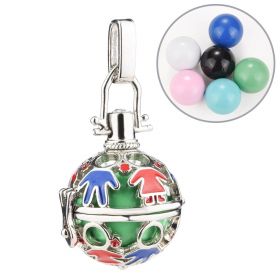 Chic Harmony Bola Chime Bell Cage Locket Pendant for Pregnant Women DIY Jewelry Supplies