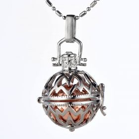 Copper Hollow Harmony Ball Cage Angel Chime Bell Pregnant Pendant for Women Gift