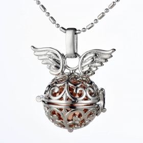 Copper Chime Cage Box Bola Angel Wing Charms Pendant for Sound Bell Beads Harmony Ball