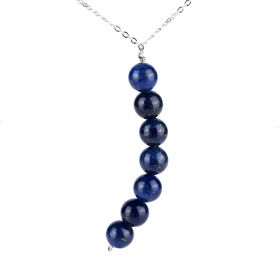 Blue Lapis Lazuli/Amethyst Gemstone Bar Necklace Minimalist Pendant Necklace Jewellery