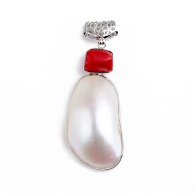 Trendy Natural Shell Stone Charm Pendant for Jewelry Accessories Making