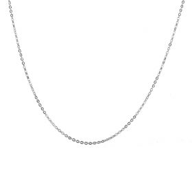925 Sterling Silver Cable Chain Small Oval Link Simple Necklace Chain