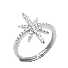 Unique Shiny 925 Sterling Silver Adjustable Ring Fine Jewelry for your lover best gift