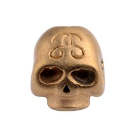 Stainless Steel Gothic Punk Skull Beads Spacer Charm Small Hole Beads For Jewelry Making DIY